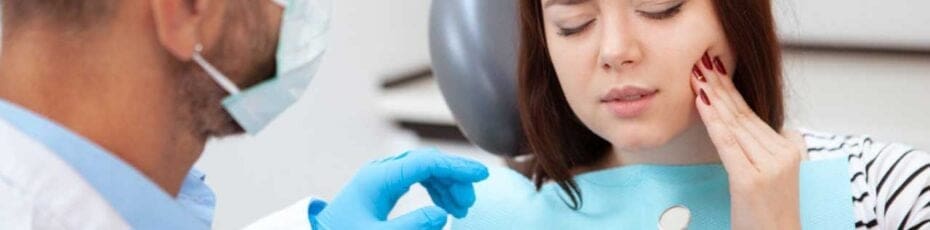 Woman having wisdom teeth consultation at dentist